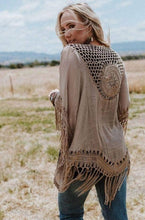 Load image into Gallery viewer, Dreamy Macramé Kimono - Mocha
