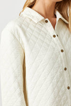 Load image into Gallery viewer, Quilted Shacket-Ivory
