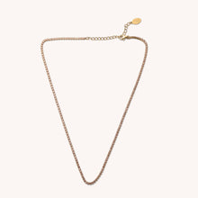 Load image into Gallery viewer, Mocha Micro Tennis Necklace
