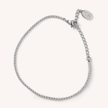 Load image into Gallery viewer, Silver Micro Tennis Bracelet- Waterproof
