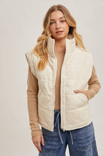 Load image into Gallery viewer, Quilted Puffer Vest-
