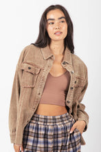 Load image into Gallery viewer, Oversized Washed Corduroy Shacket
