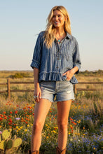 Load image into Gallery viewer, Barefoot Blue Jean Night Blouse
