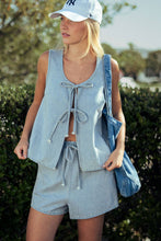 Load image into Gallery viewer, Darlin&#39;-Denim Shorts Set
