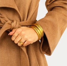 Load image into Gallery viewer, Gold All Weather Bangles (Set of 6)
