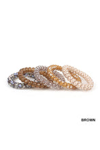 Load image into Gallery viewer, Assorted Hair Coil Ties Solid Flower Checker Zenana Consgt.
