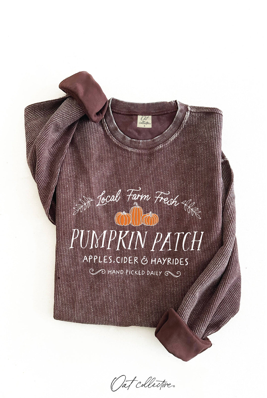 LOCAL FARM FRESH PUMPKIN PATCH Thermal Vintage Pullover