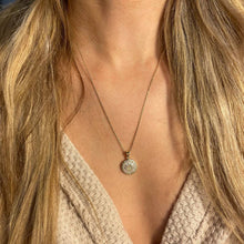 Load image into Gallery viewer, Antique Crystal- Adjustable Gold Necklace
