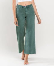 Load image into Gallery viewer, Mallard Green Raw Hem Jean
