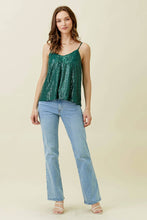 Load image into Gallery viewer, Emerald City-Sequin Cami
