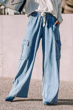 Load image into Gallery viewer, Drawstring High Waist Jeans
