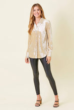 Load image into Gallery viewer, Velvet Shirt-Champagne
