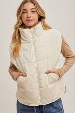 Load image into Gallery viewer, Quilted Puffer Vest-
