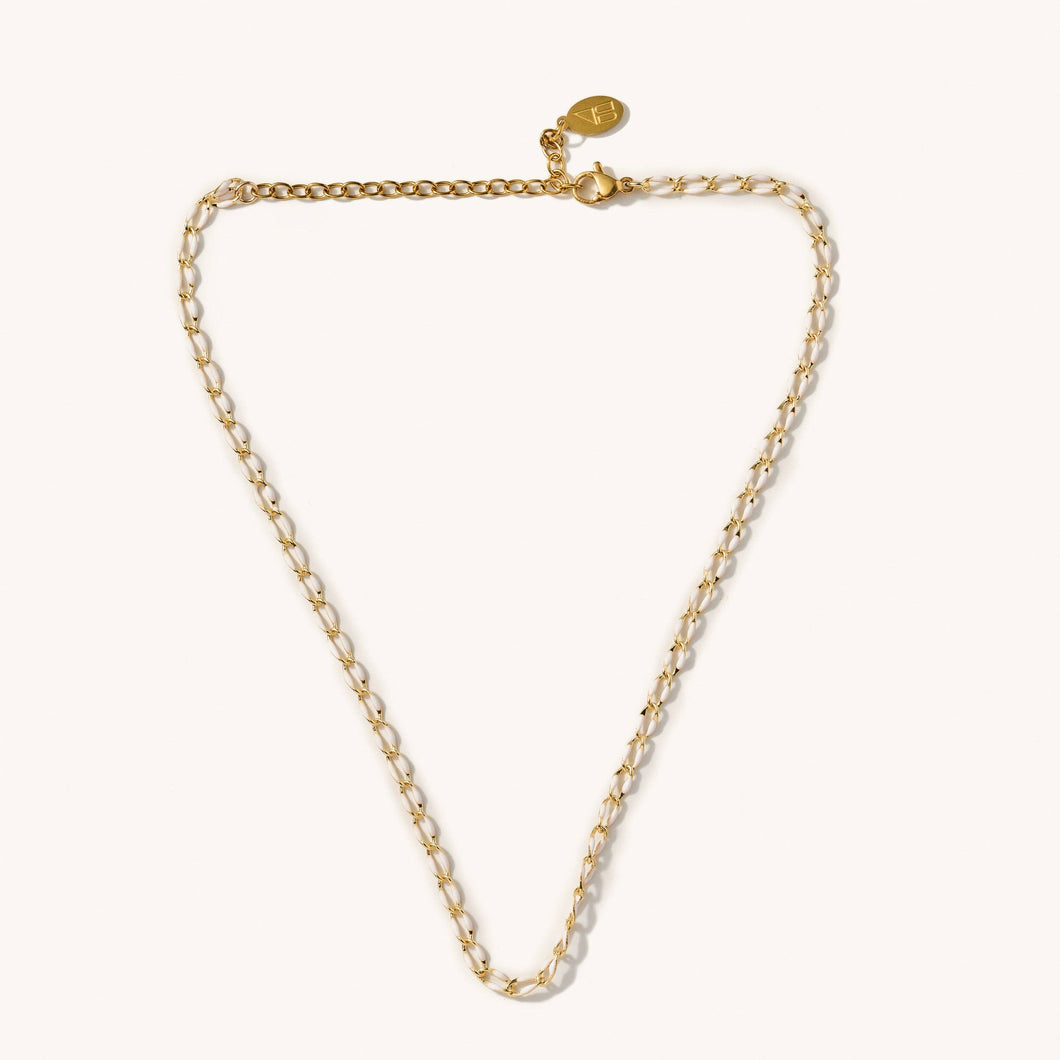 Charlotte White Choker