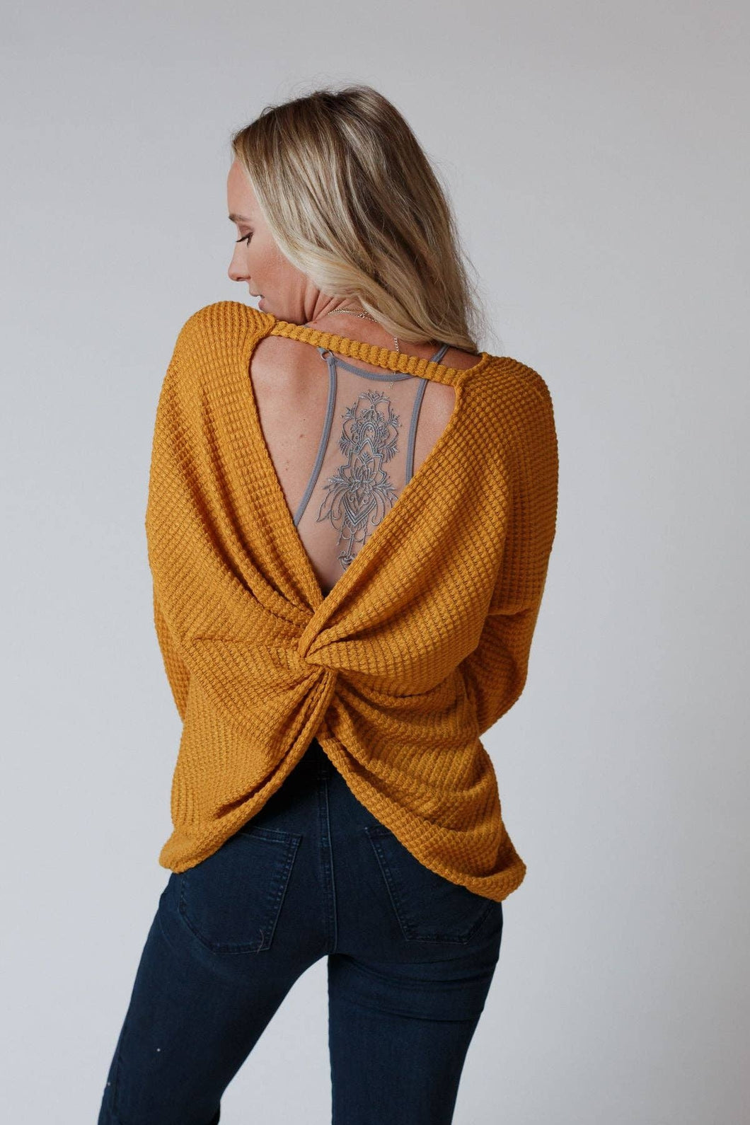 Fall Thermal Top - Mustard