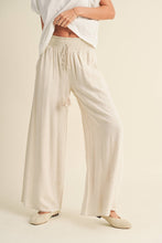 Load image into Gallery viewer, Linen Smocked Pants-Oatmeal
