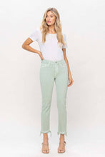 Load image into Gallery viewer, Vervet-Mid Rise Jeans- Mint
