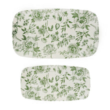 Load image into Gallery viewer, Green Stacking Tray/Set of 2
