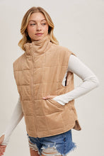 Load image into Gallery viewer, Quilted Puffer Vest-
