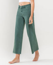 Load image into Gallery viewer, Mallard Green Raw Hem Jean
