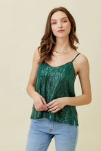 Load image into Gallery viewer, Emerald City-Sequin Cami
