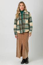Load image into Gallery viewer, Green Plaid Shacket

