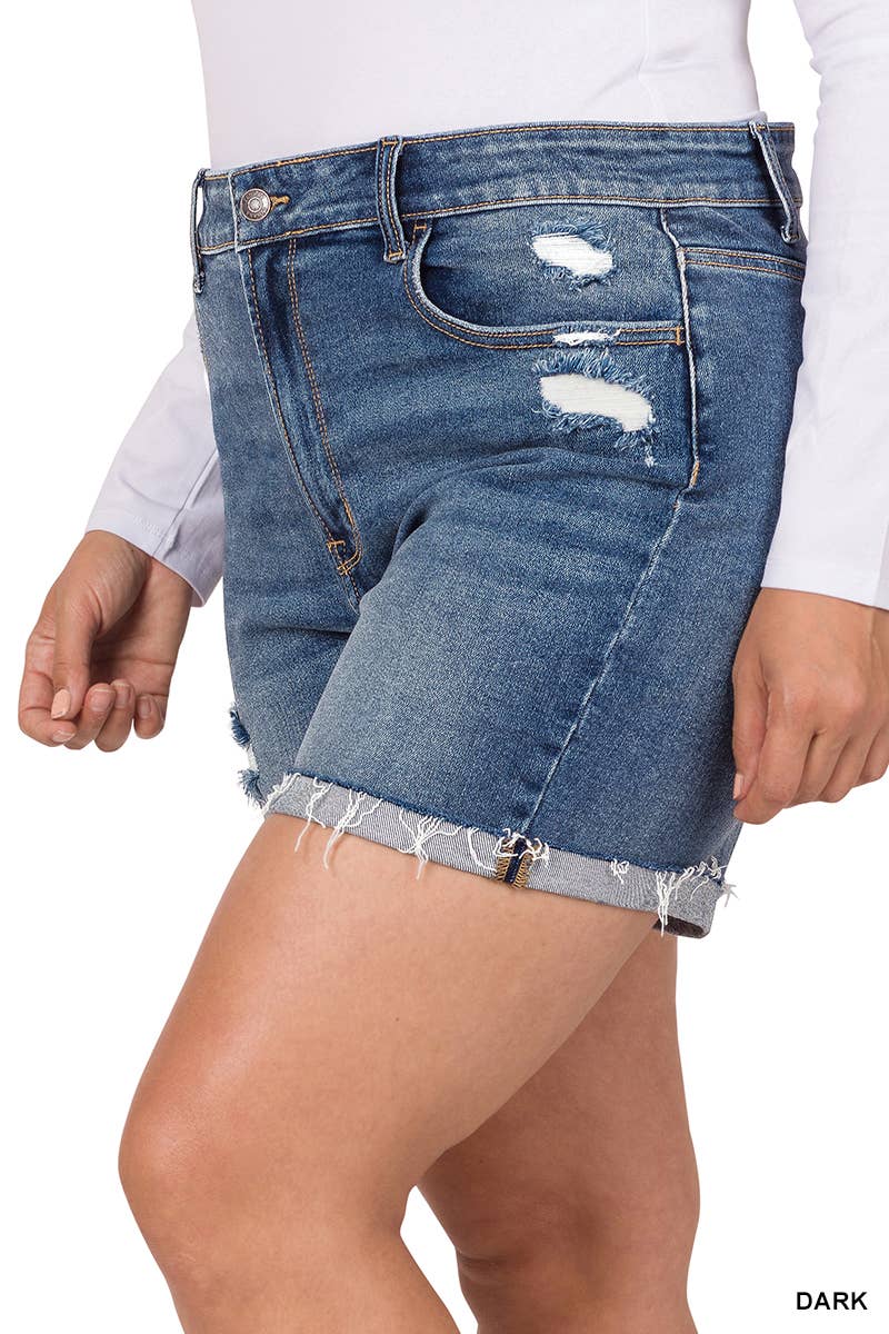 Denim Shorts Plus