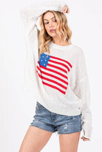Load image into Gallery viewer, American Flag Sweater
