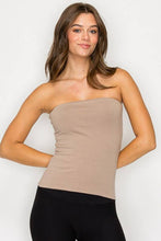 Load image into Gallery viewer, Long Tube Top:TAUPE
