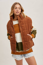 Load image into Gallery viewer, Quilted Puffer Vest-
