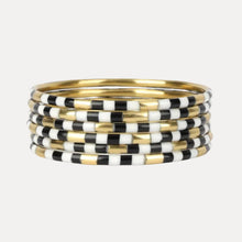 Load image into Gallery viewer, Black Veda Bangles - Set of 6
