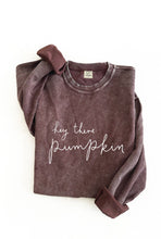 Load image into Gallery viewer, HEY THERE PUMPKIN Thermal Vintage Pullover
