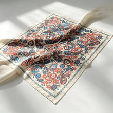 Load image into Gallery viewer, Paisley Print Silky Square Scarf
