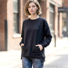 Load image into Gallery viewer, `Fleece Hi-Low Hem Pullover w/ pockets
