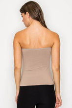 Load image into Gallery viewer, Double Layered Long Tube Top:WHITE
