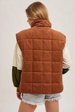 Load image into Gallery viewer, Quilted Puffer Vest-
