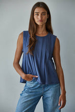 Load image into Gallery viewer, L9117 | Knit Rayon Spandex Jersey Round Neck Sleeveless Top: Chocolate / M
