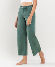 Load image into Gallery viewer, Mallard Green Raw Hem Jean
