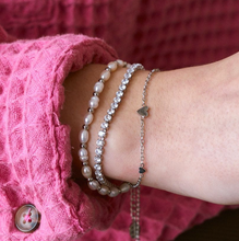 Load image into Gallery viewer, Silver Percy Pearl Bracelet
