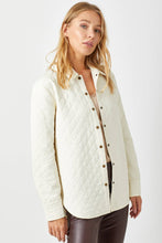 Load image into Gallery viewer, Quilted Shacket-Ivory
