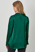 Load image into Gallery viewer, French Cuff Blouse-Sapphire Green
