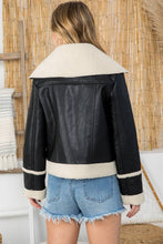 Load image into Gallery viewer, The Bomber-Faux Leather Jacket
