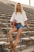 Load image into Gallery viewer, Gameday Contrast Trim Oversized Sweater Top
