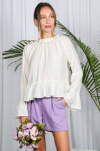 Load image into Gallery viewer, Peplum Ruffle Blouse
