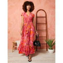 Load image into Gallery viewer, Aliya-Maxi Dress-Pink/Orange
