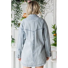 Load image into Gallery viewer, Denim Overshirt Jacket- Olive
