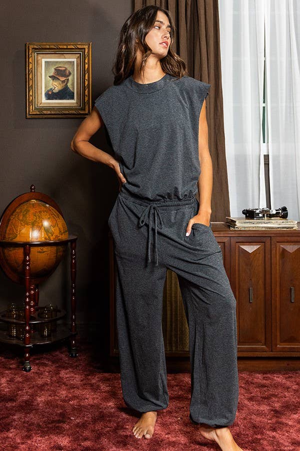 Trend Setter-Jumpsuit-Charcoal