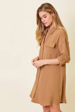 Load image into Gallery viewer, Jessica-Shirt Dress-Toffee
