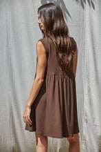 Load image into Gallery viewer, Chasing you Sleeveless Mini: Brown
