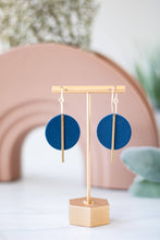 Load image into Gallery viewer, Statement Circle Bar Hoops
